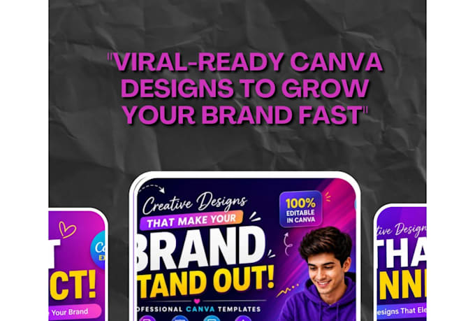 design professional and editable canva templates